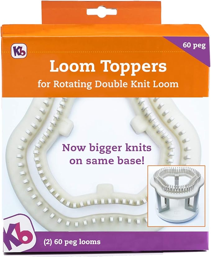 Authentic Knitting Board 60 Peg Loom Toppers, use with
