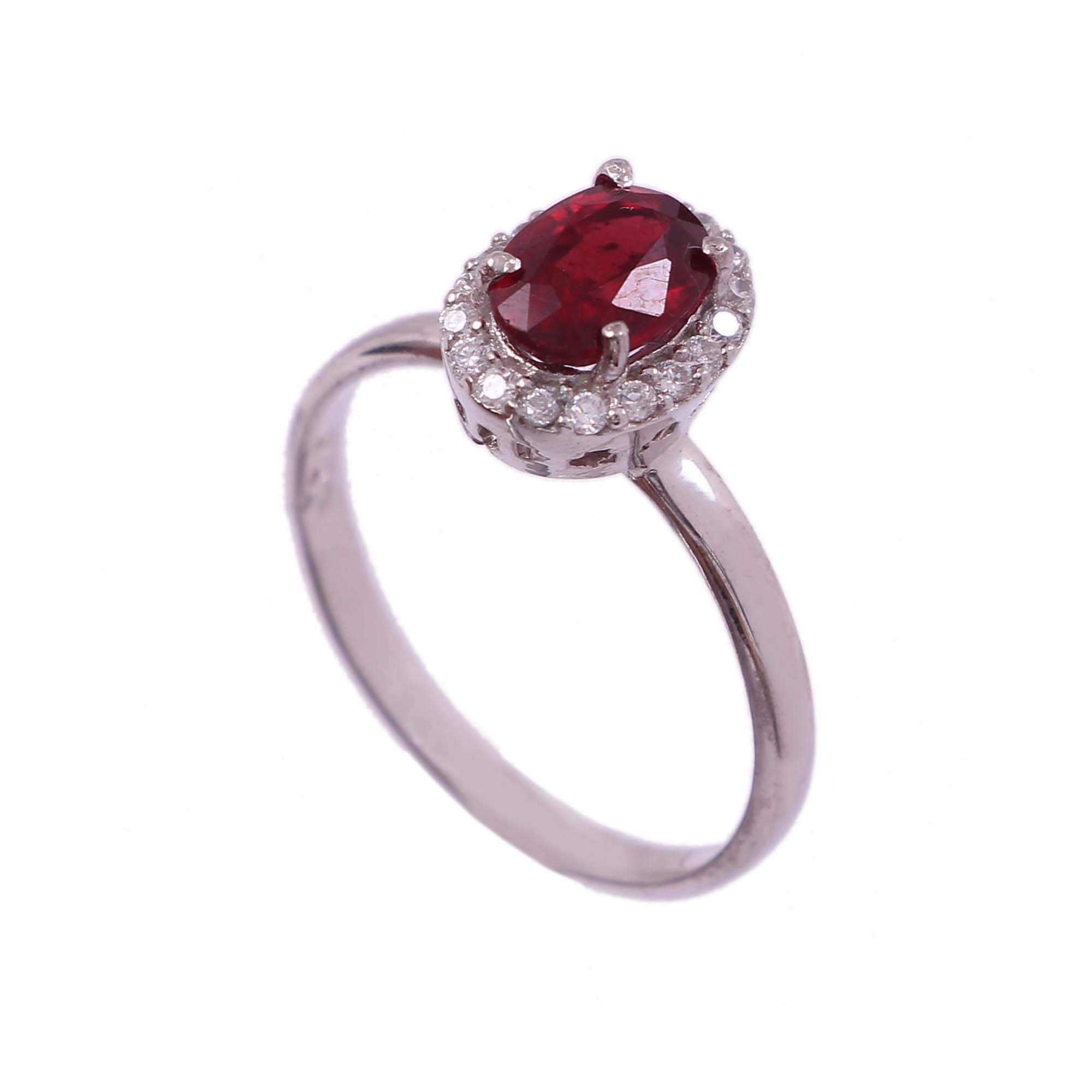 925 Sterling Silver Ring for Women Natural Ruby Red 5X7 MM Oval Stylish Gemstone Jewelry Gift for Girls Engagement Wedding-image-15