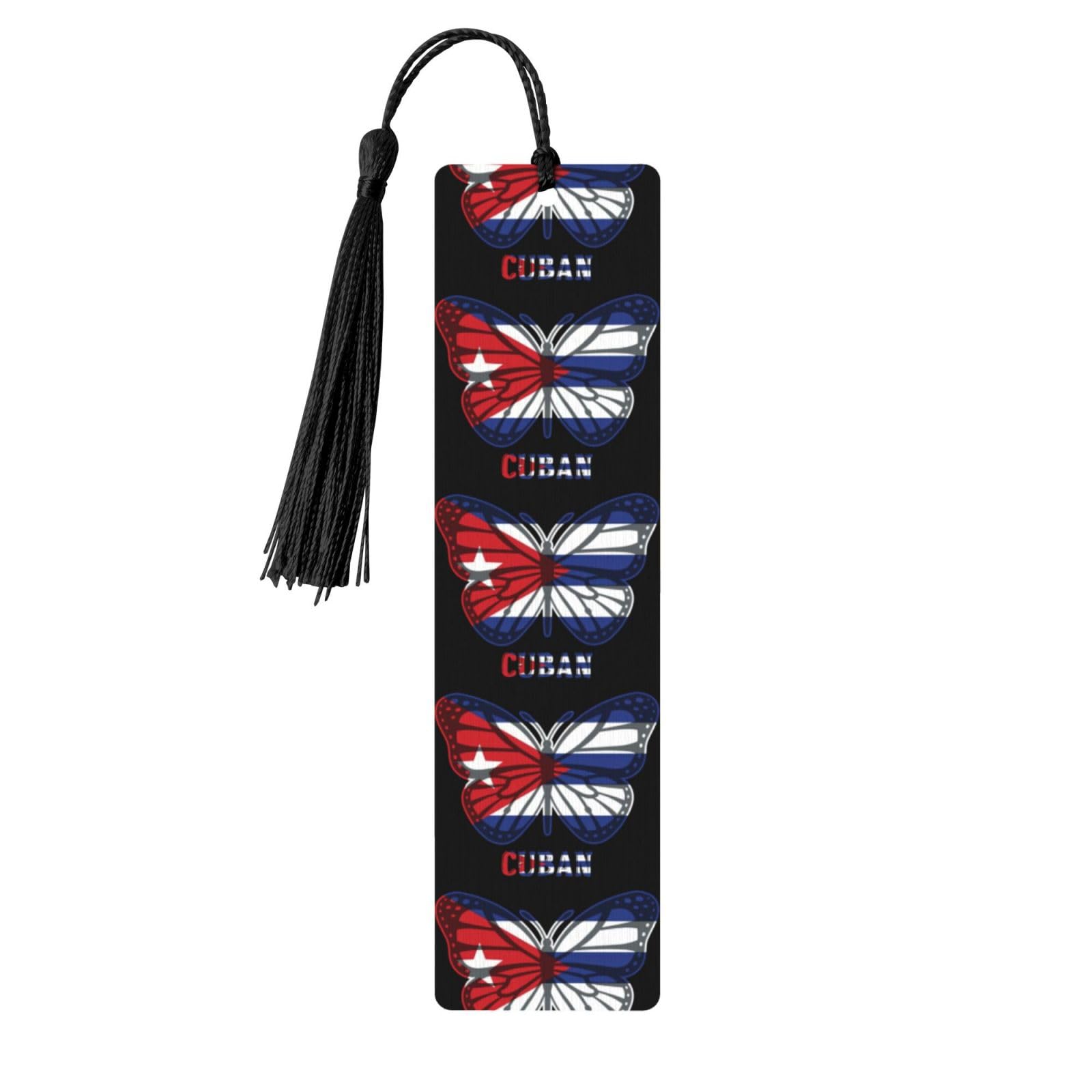 Butterfly Cuban Flag Valentine's Day Gift Bookmark Couple Gift Graduation Bookmark Gift Unisex