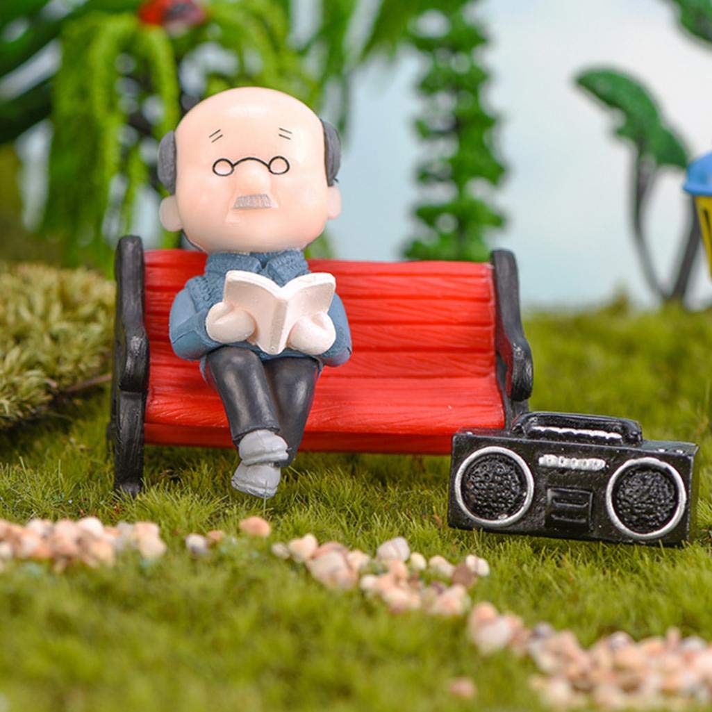 Abaodam 8ensembles Figurines Miniatures Mère Père avec Banc pour Décorations De Jardin Et Terrarium pour Paysage Et De Fête Abaodam 8ensembles Figurines Miniatures Mère Père avec Banc pour Décorations De Jardin Et Terrarium pour Paysage Et De Fête