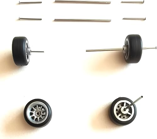 Ruedas de coche de aleación fundida a presión 164 Eje de tamaños mixtos0.866 in0.984 in1.102 in eje hueco con pasador de clavo para coche modelo