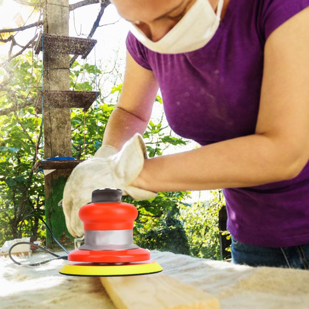 Levigatrice pneumatica professionale Levigatrice pneumatica per impieghi gravosi da 5 pollici Strumento per la lavorazione del legno ad alta velocità per carpentieri Lavora