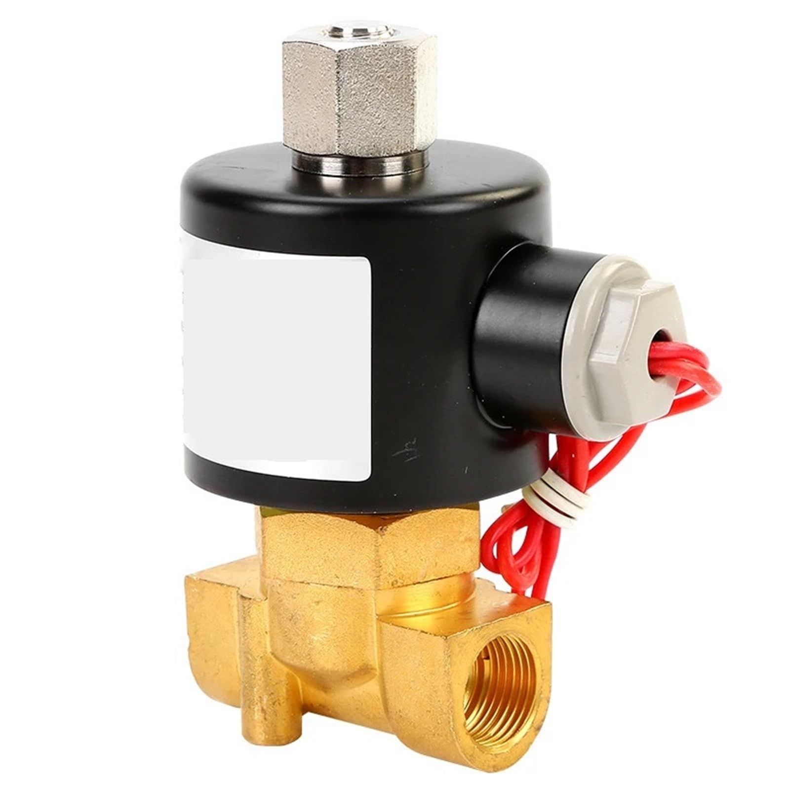 IPNDKBFL 3/8" Brass Solenoid Valve Water DN10 24V 12V 220V 110V Normally Open(220VAC)