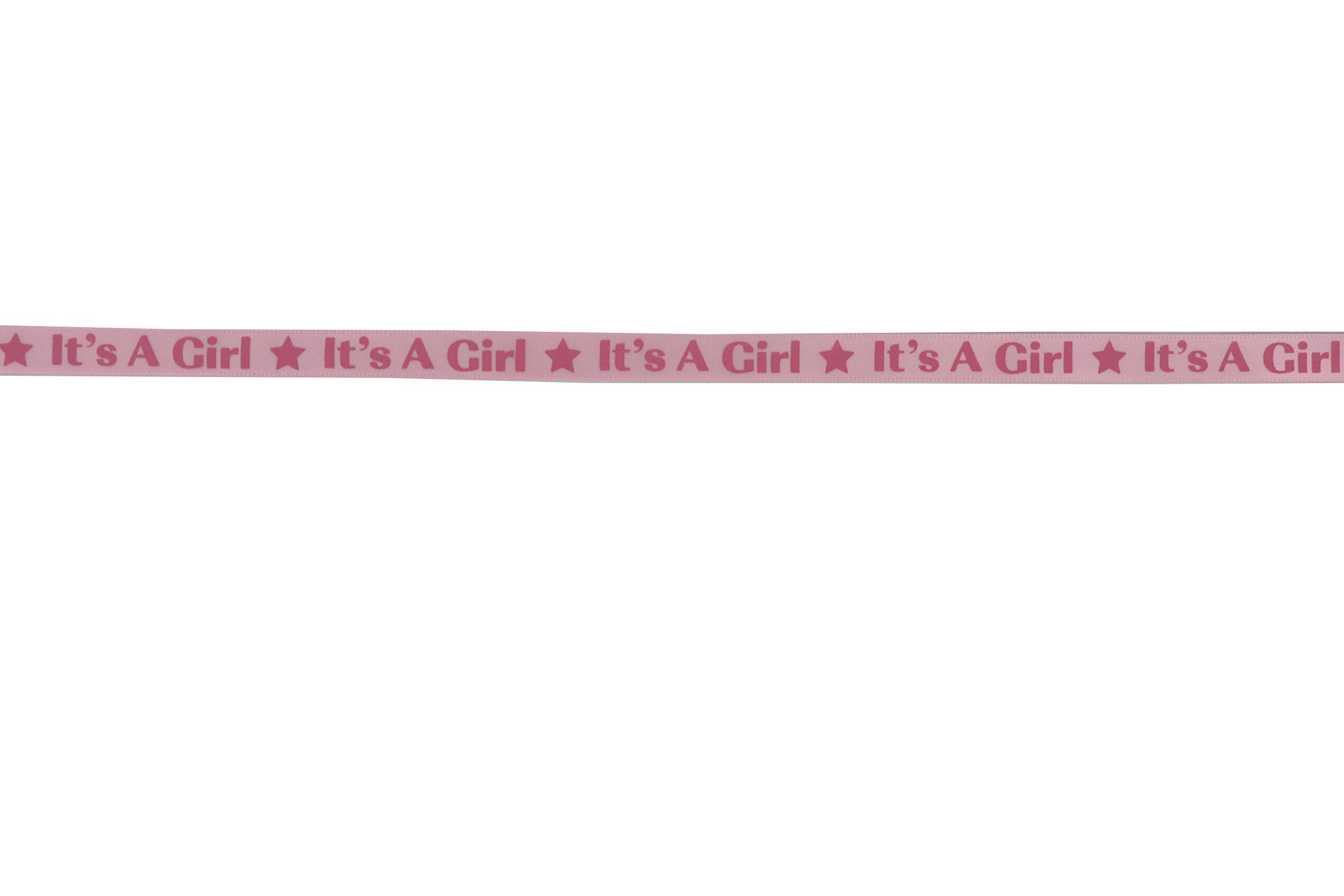 Pink Baby Shower Ribbon - 4/8 Inch Double Face Satin 100 Yards For Party Decorations & Crafts