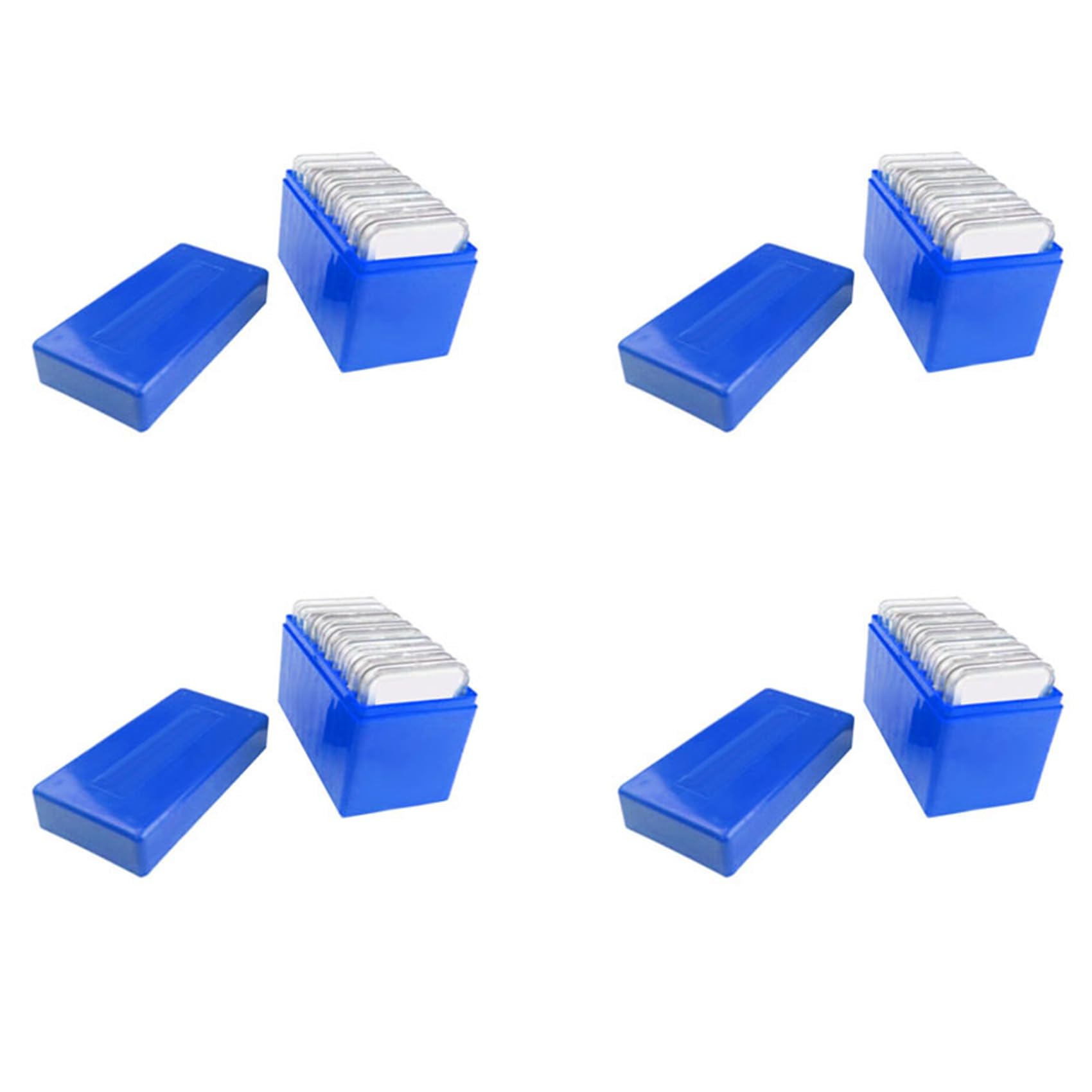 Hndhbfgrt 4X Square Plastic 10 Coin Capacity Holder Slab Storage Box Case Fit for PCCB