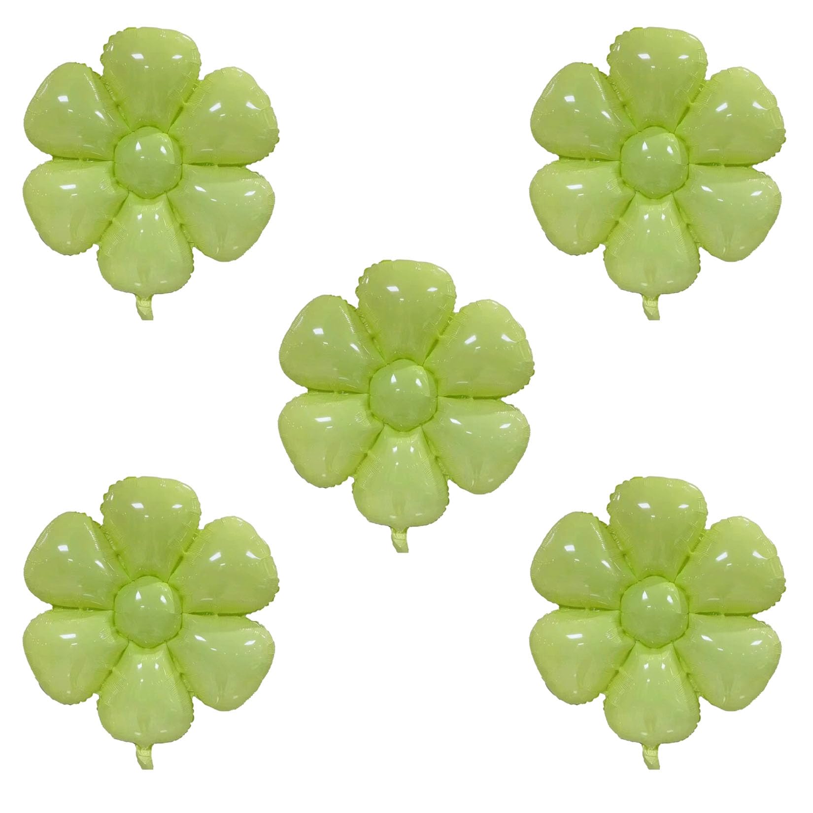 PLAP Flowers Birthday Party Balloons Daisies Happy Birthday Party Decorations (Deep green)