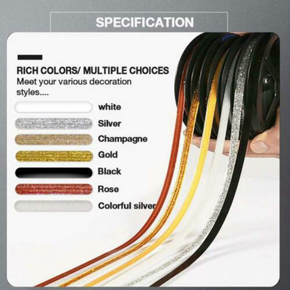 Cinta Adhesiva Decorativa Venus Valink - Para Bordes De Suelo, Techo O Pared, Color Café