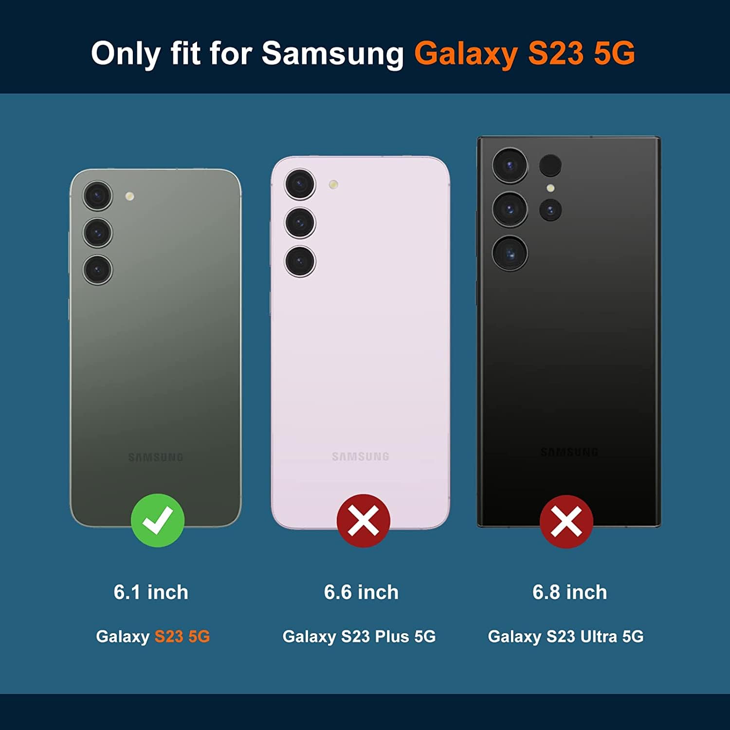 KIOMY Custodia trasparente per Samsung Galaxy S23 5G, cover protettiva antiurto posteriore rigida in PC + TPU flessibile lunetta rialzata design ibrido Slim Fit con angoli airbag