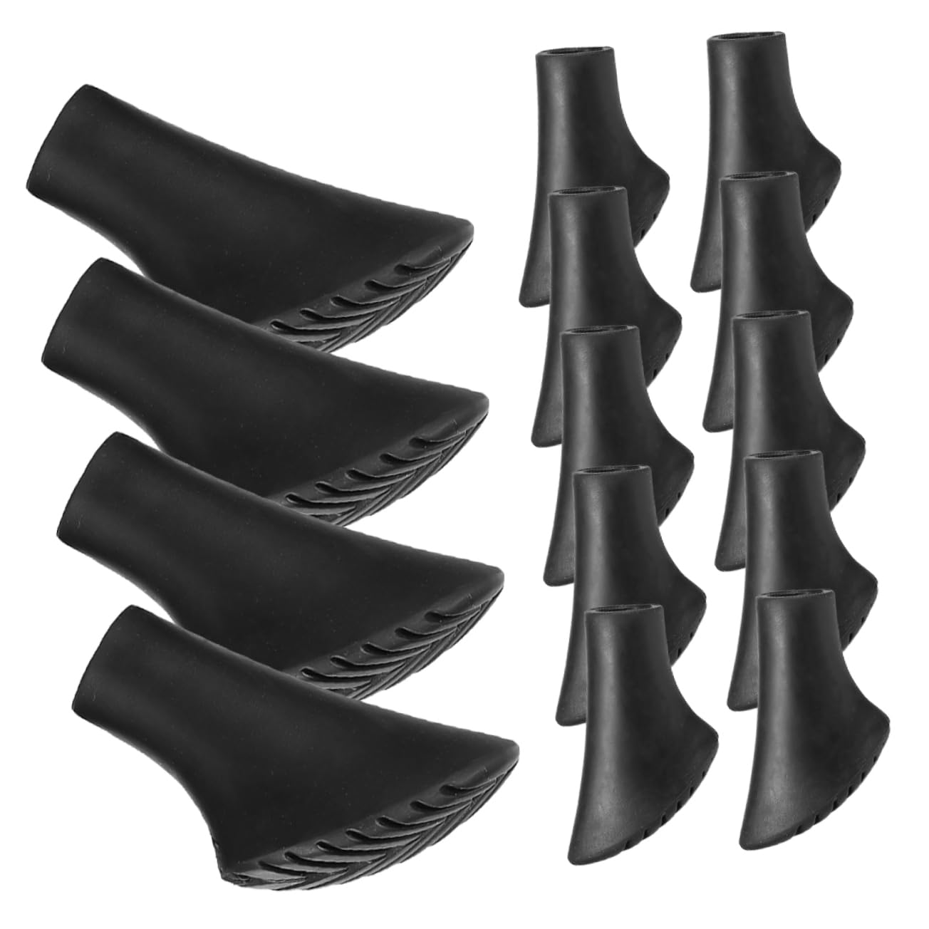 HANABASS 20Pcs Nonskid Cane Tips Durable Crutch Replacement Tips Slip Walking Pole Protectors for Hiking for Outdoor Activities Shock Absorbing