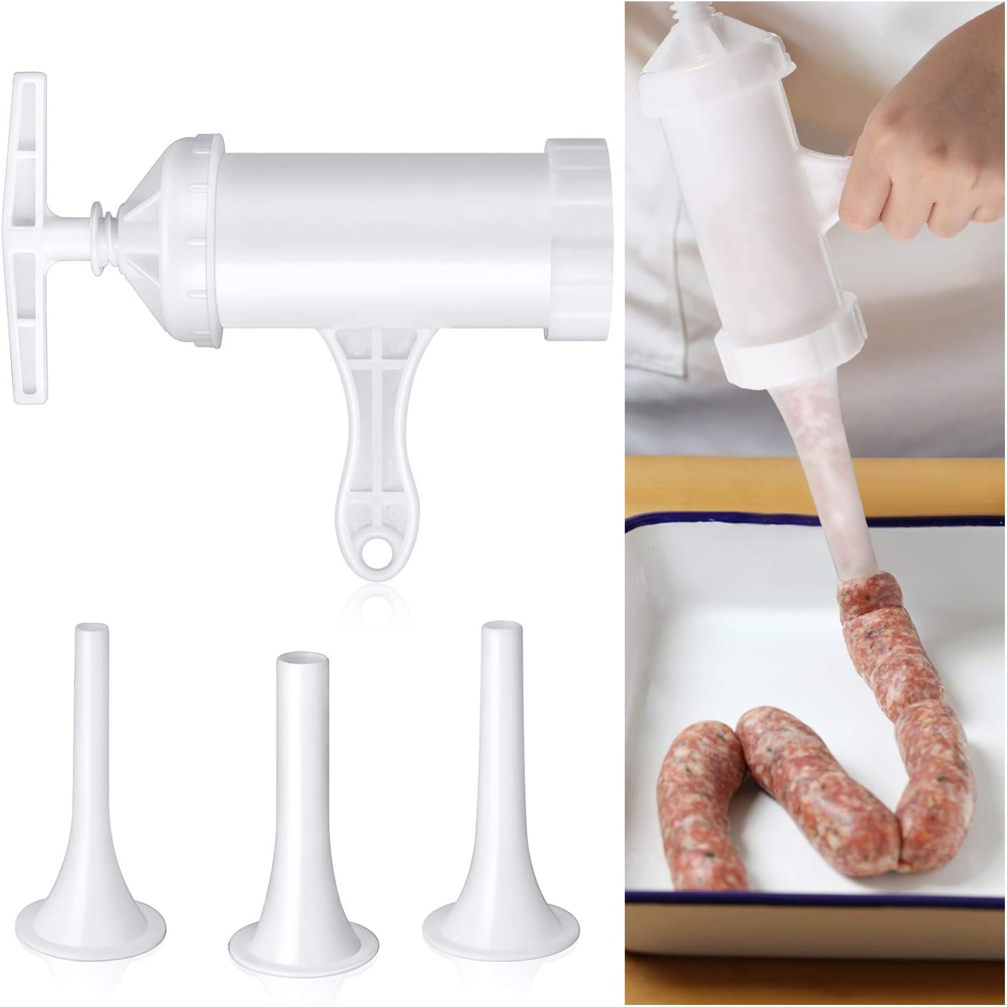 Buy Sausage Stuffer Manual Sausage Maker Plastic Meat Filler Stuffer