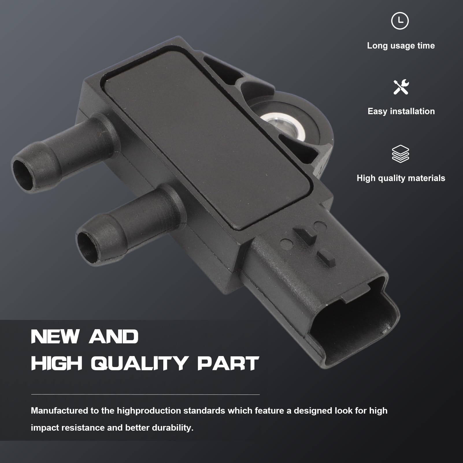Sensore pressione gas di scarico per 207 407 307 3008 308 508 Expert Berlingo C3 C4 DS3 Ulysse Scudo 37120 9645022680