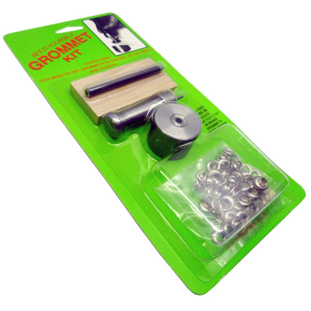 C.S. Osborne Ösen-Set aus massivem Messing für den Heimgebrauch, silber