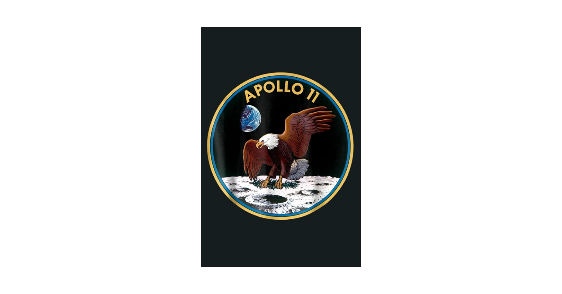 Amazon | Apollo 11 NASA Space Moon Landing Astronaut Logo