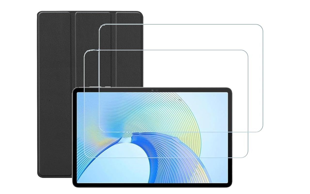 BYXBYM [1+2] Compatible with Honor Pad X9 case/X8pro 11.5-inch flip cover cover High definition tempered glass film lightweight and advanced foldable stand protection shell