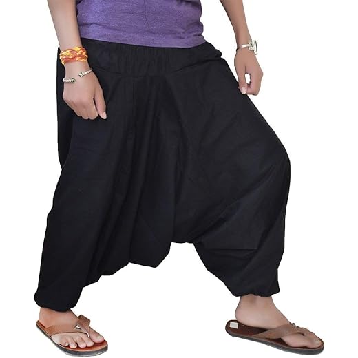 Unisex Loose Fit Harem Pants - Free Size