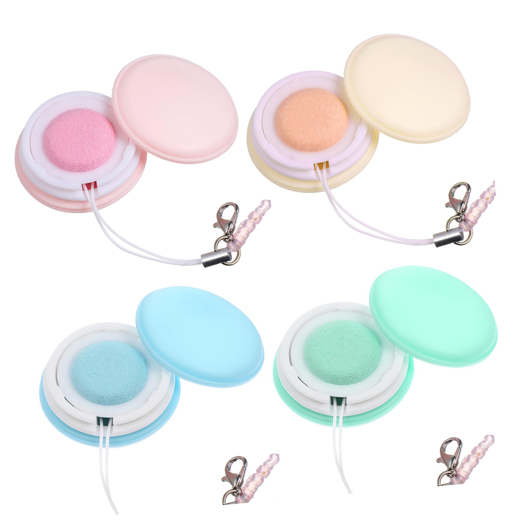 KOMBIUDA 4piezas Limpiador De Pantalla Para Teléfono Limpiador De Doble Cara Cepillo De Limpieza Con Hebilla Para Smartphones
