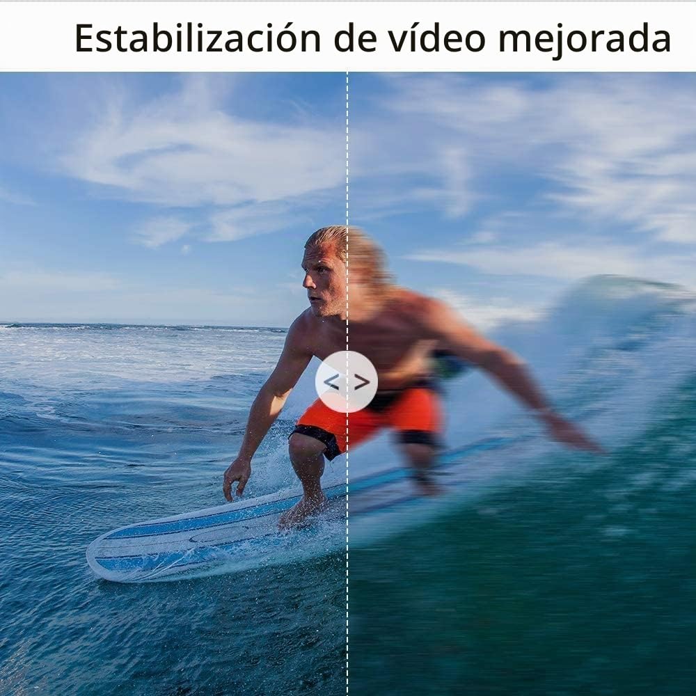 AKASO Brave 7 LE Cámara Deportiva 4k30FPS 20MP WiFi con Tarjeta de Memoria U3 de 64 GB, Cámara Acuatica Sumergible 40M IPX7, Resistente al Agua, EIS, Pantalla Táctil
