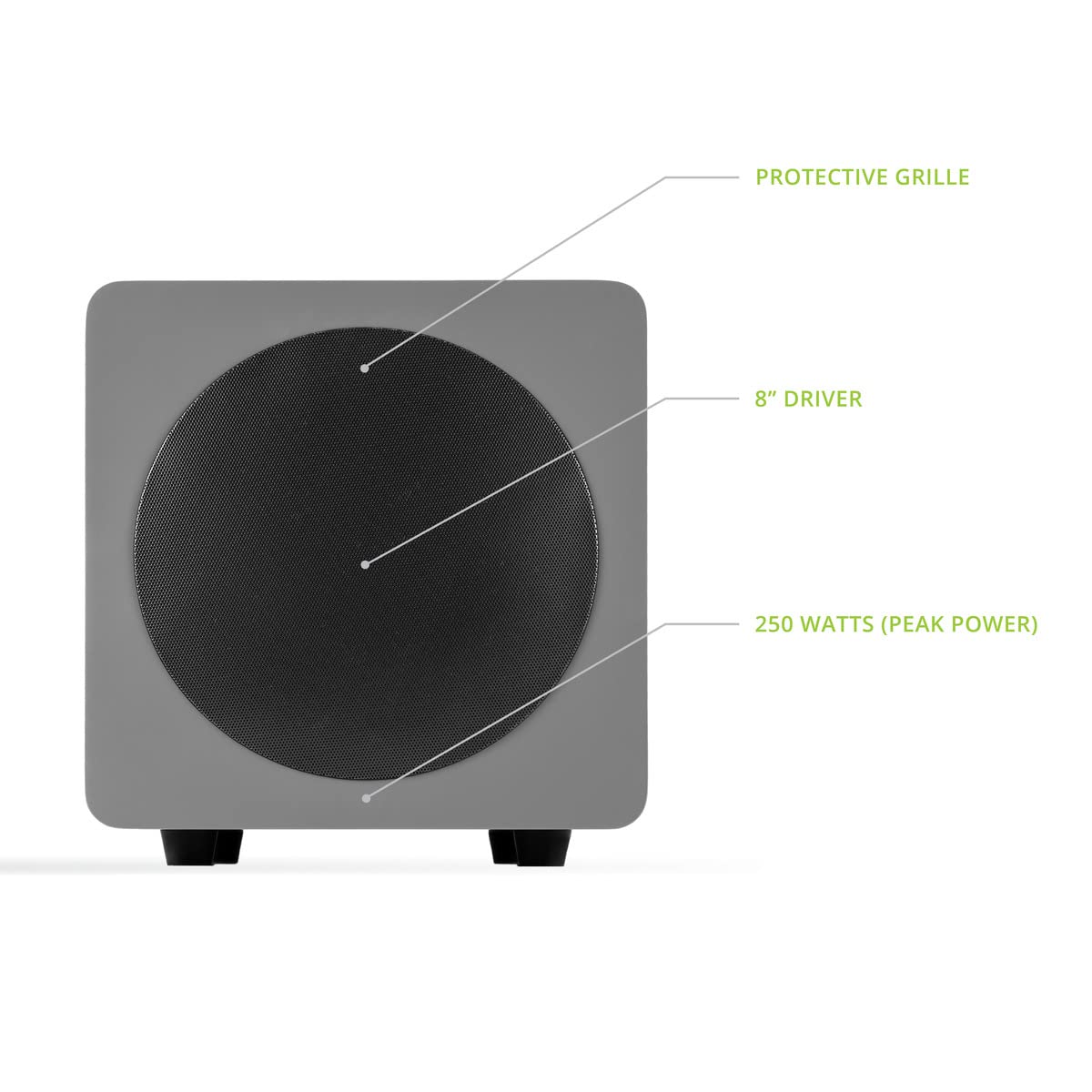その他 Kanto sub8 Powered Subwoofer - 8 Paper Cone D - Powerful Bass Extension - Matte Grey by Kanto Amazon.co.jp: Kanto sub8 Powered Subwoofer - 8 Paper Cone Driver