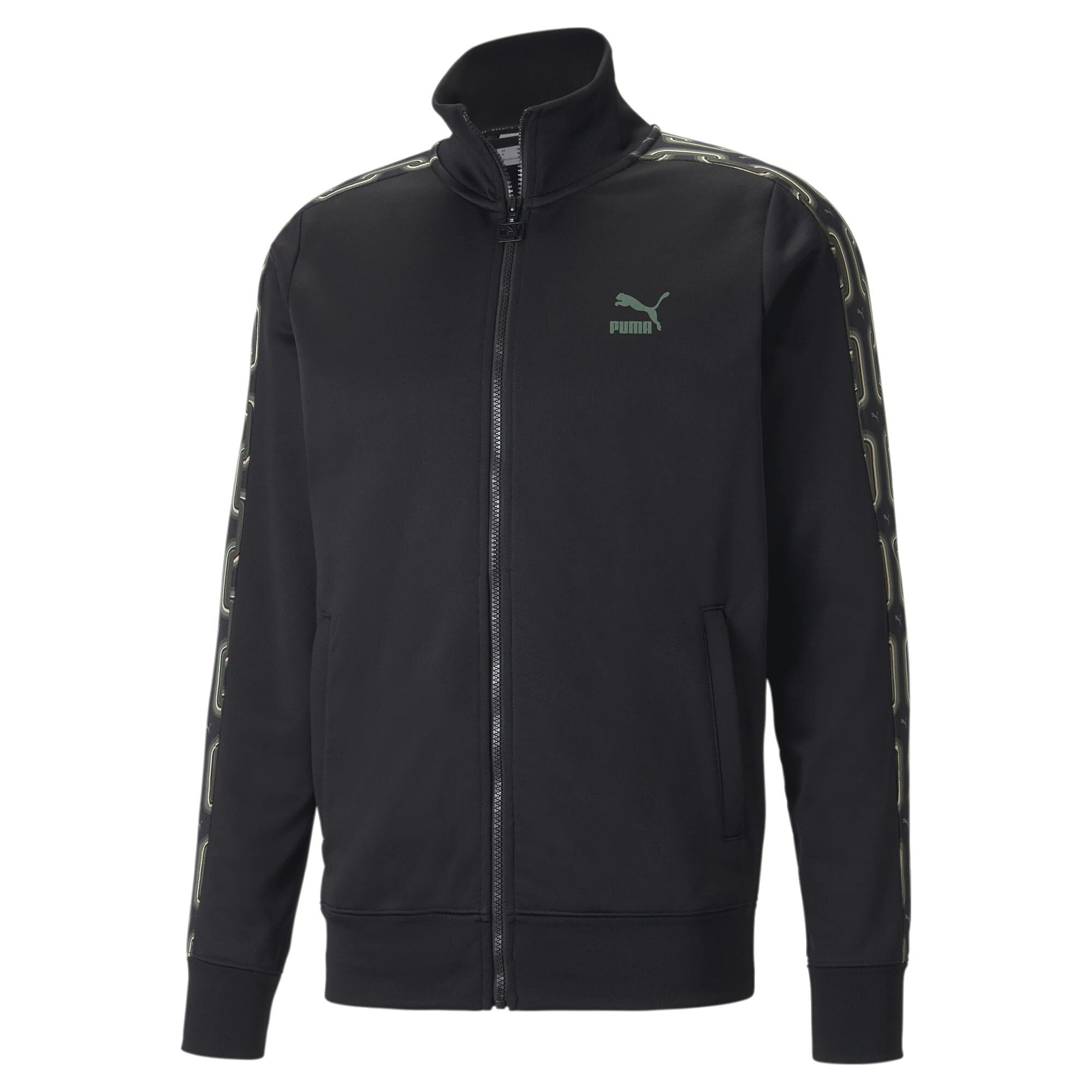 PUMA Męska kurtka treningowa Regular T7 70s dla mężczyzn, czarny, L