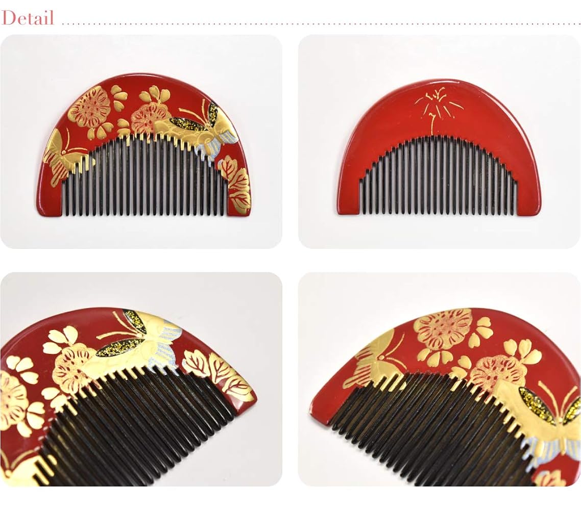 専用　七五三　希少　小さな櫛簪と黄花の簪セット　一本挿し　玉簪 hskz-7824-3_02.jpg