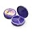 Serfeymi Small Pill Box - 3 Compartments Portable Pill Box for Purse Pocket, Compact Mini Travel Pill Case - Suitable for Medicine, Vitamin, Fish Oil, Supplements - Purple(Pterosaur)
