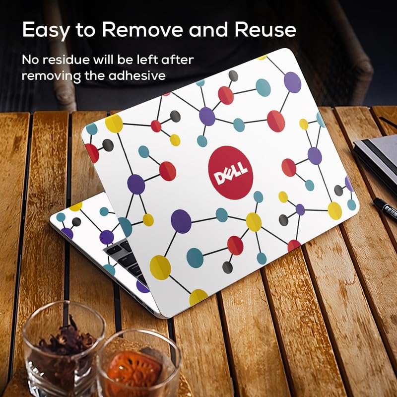 Image of Galaxsia DSGN 289 Full Body Laptop Skin Bubble-Free| Laminated & Removable | HD Quality Sticker for Laptops Upto 15.6 Inches Compatible with DELL