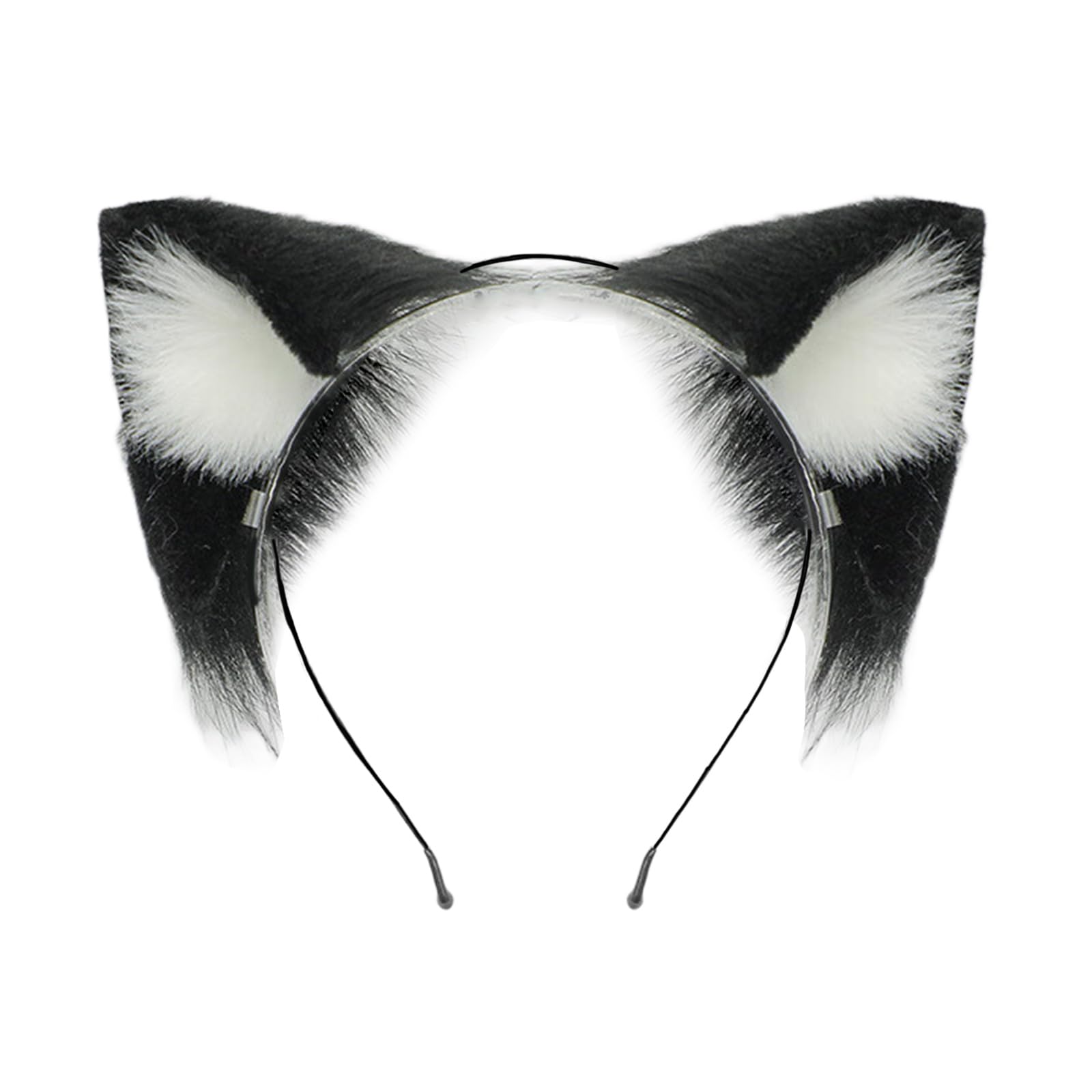 Fentency Realistic Faux Furs Cats Ears Headbands With Bendable Design For Roleplay Costume Parties Halloween Theme Event Dressing