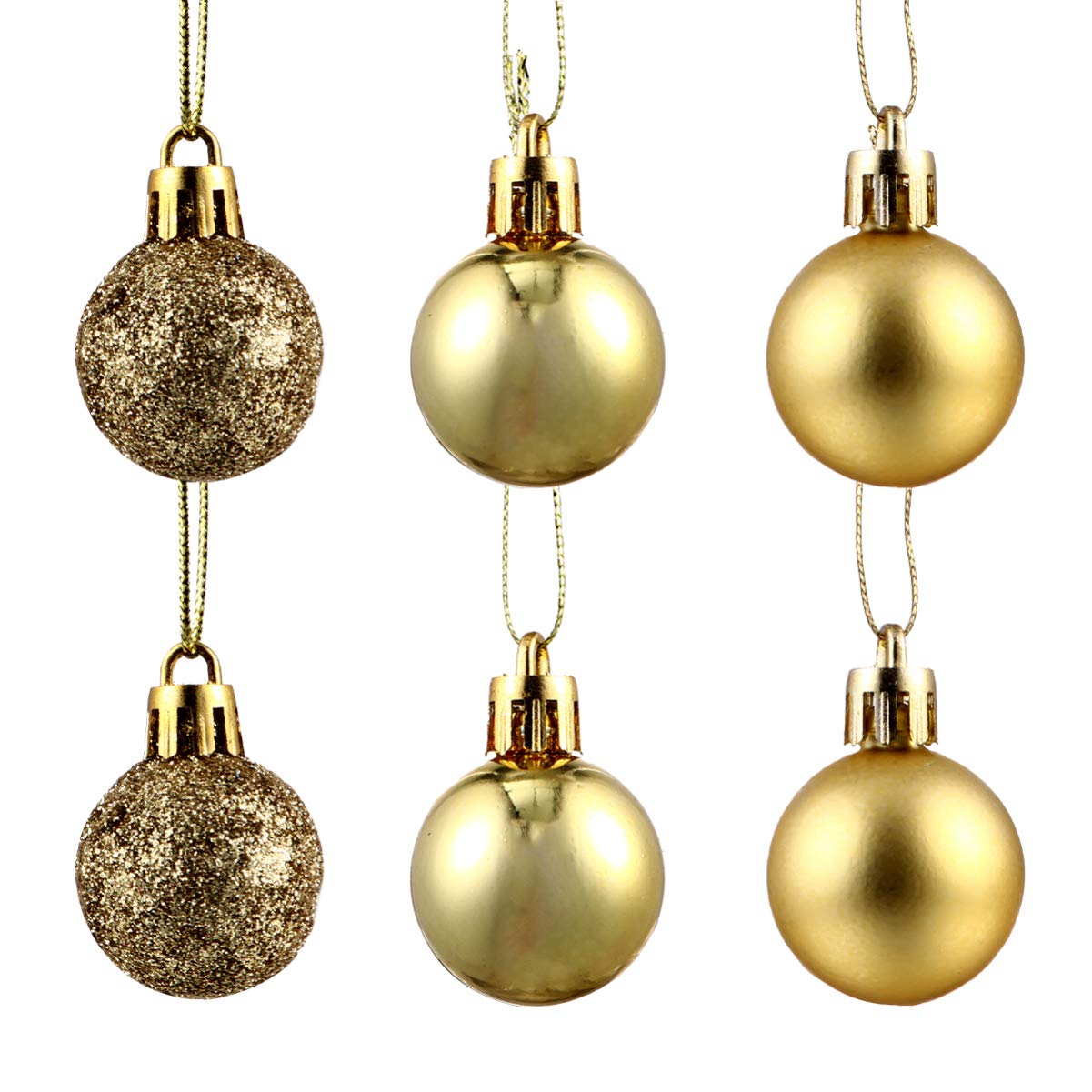 48 Palline Di Natale In Flanella Infrangibile | Decorazioni Per L Albero Di Natale Decorazioni Floccate Per Finestre E Casa Set Regalo Completo 98273702