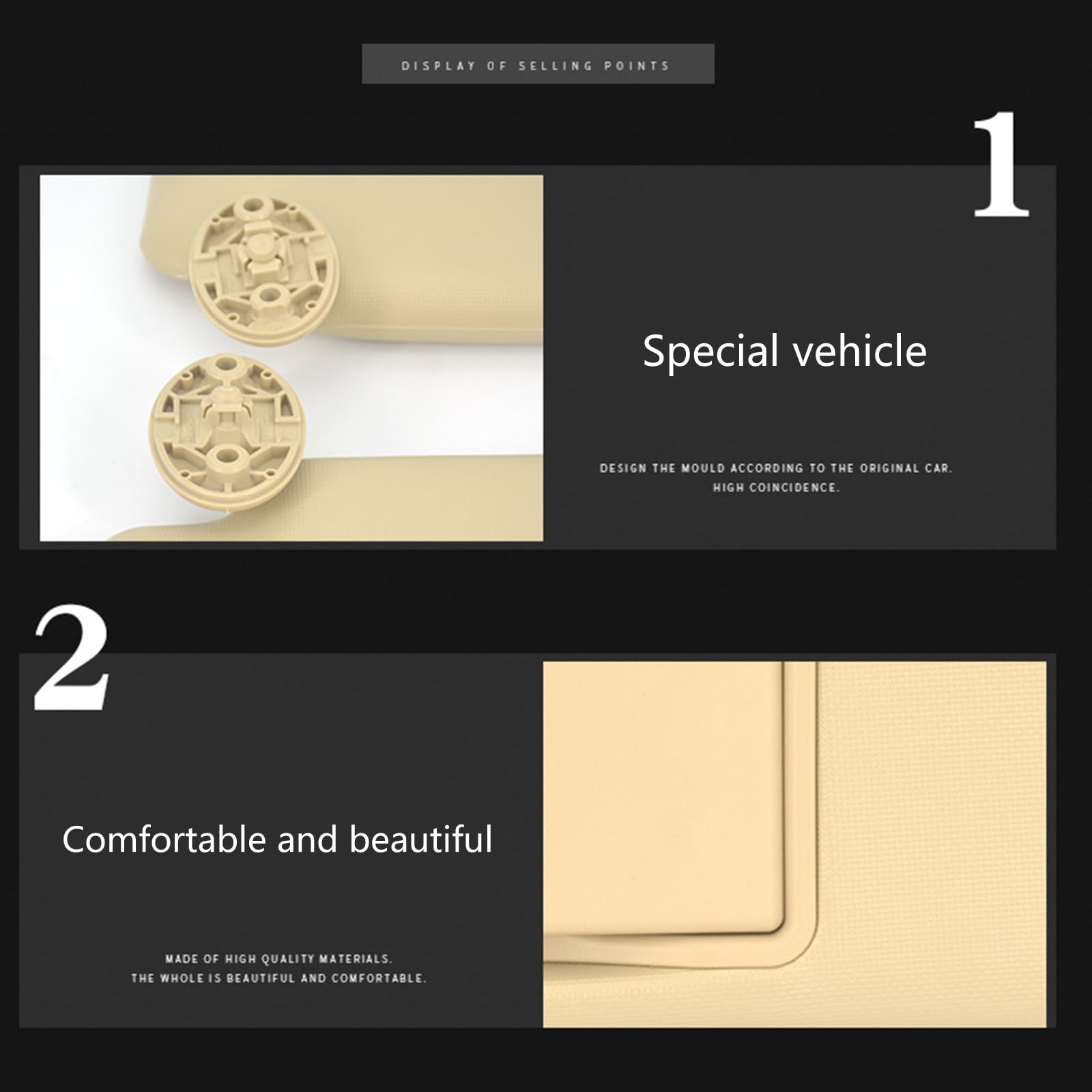 Amazon.co.jp: 運転席側/助手席側車用サンバイザー ミラー付き : 車