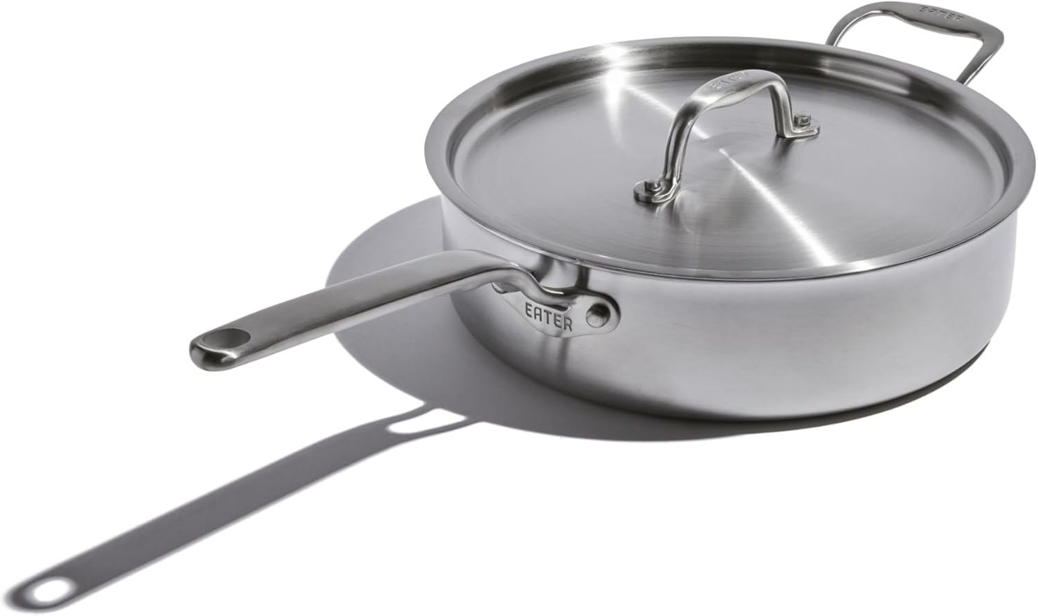 Heritage Steel x Eater 4 Quart Sauté Pan | Made in USA | 5-Ply Fully Clad Stainless Steel Saute Pan | Stay Cool Handle | Non Toxic Induction Pan
