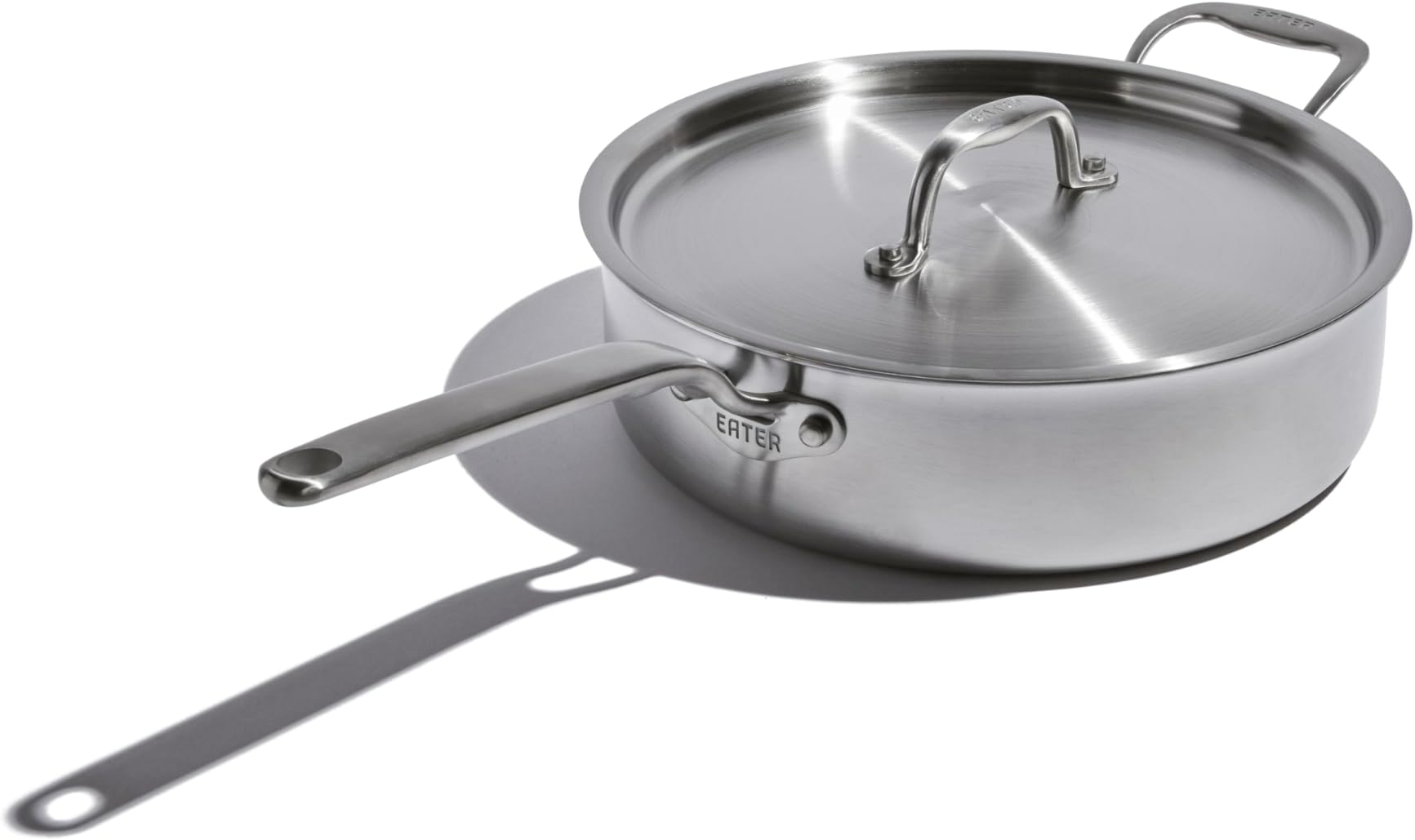Heritage Steel x Eater 4 Quart Sauté Pan | Made in USA | 5-Ply Fully Clad Stainless Steel Saute Pan | Stay Cool Handle | Non Toxic Induction Pan