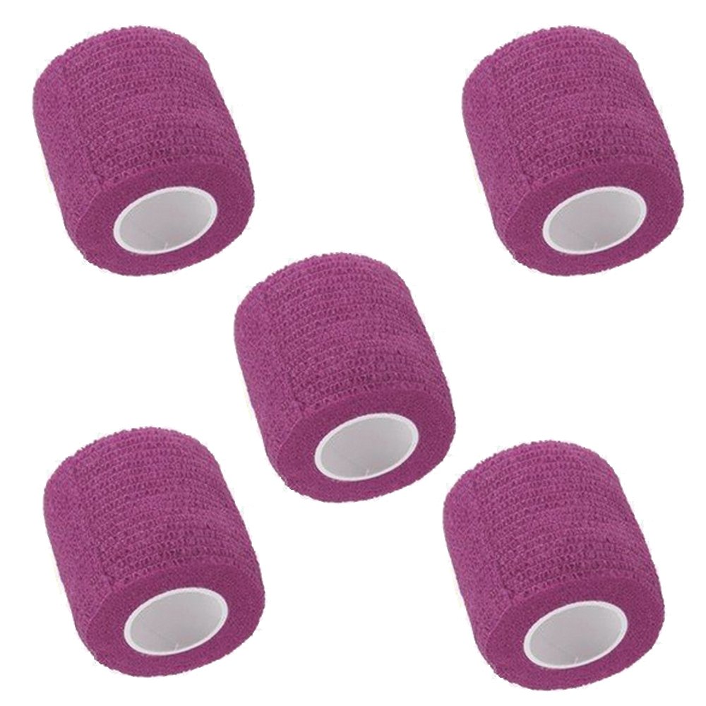 Mintice™ 5 X Self Adhesive Cohesive Wrap Bandages Strong Elastic First Aid Tape Skin Color for Wrist Ankle Sport 4.5mx10cm