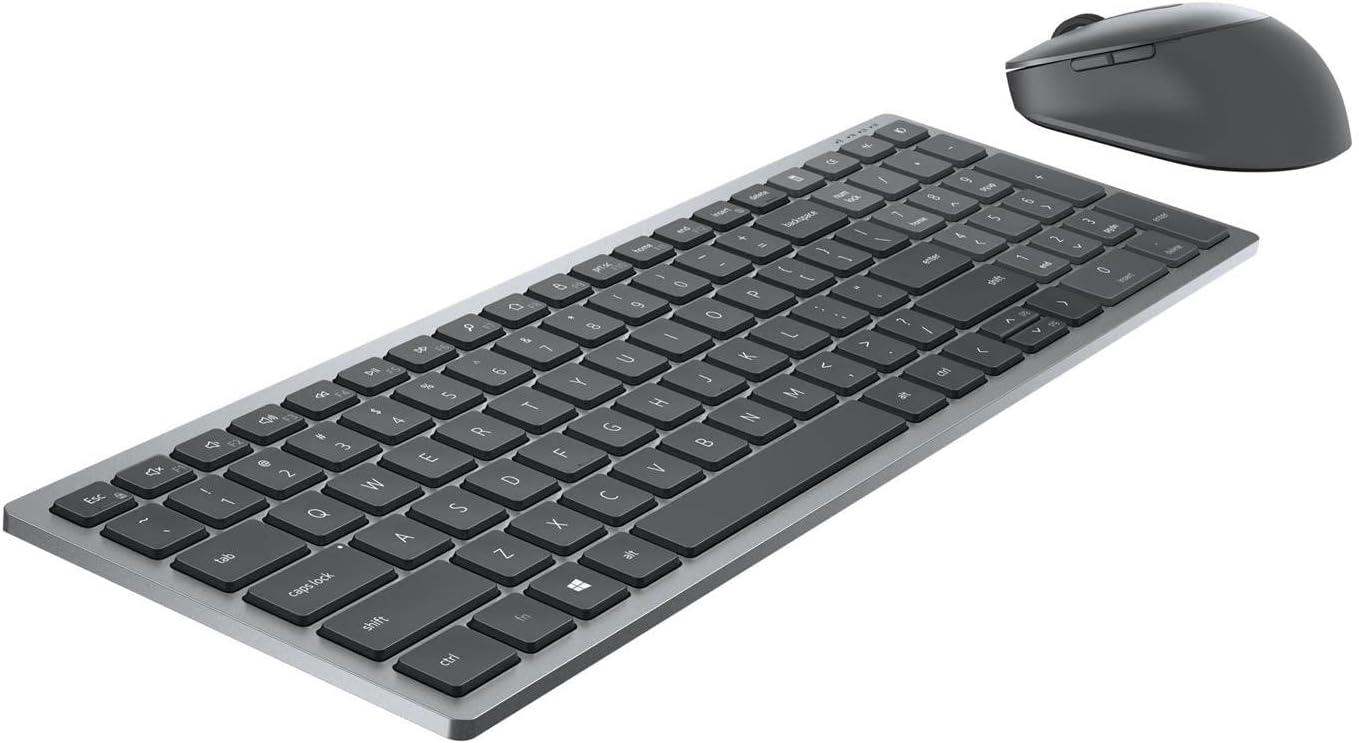 Multi-Device Wireless Keyboard and Mouse Combo KM7120W - Tastatur-und-Maus-Set - UK QWERTY - T