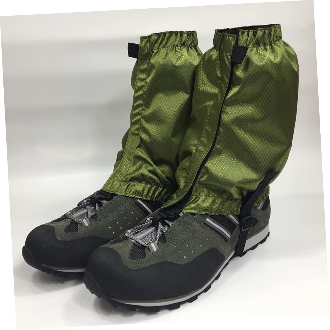 Happyyami 3 Paires Guêtre pour La Randonnée en Plein Air Bottes De Neige Guêtres De Neige Guêtres Anti-déchirure Aux Chevilles Guêtres De Marche Guêtres De Bottes d'escalade Green