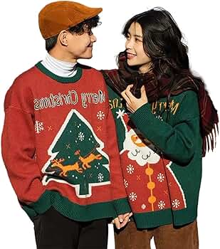 Amazon.co.jp: [NOLCCTN] クリスマスセーター レディース メンズ