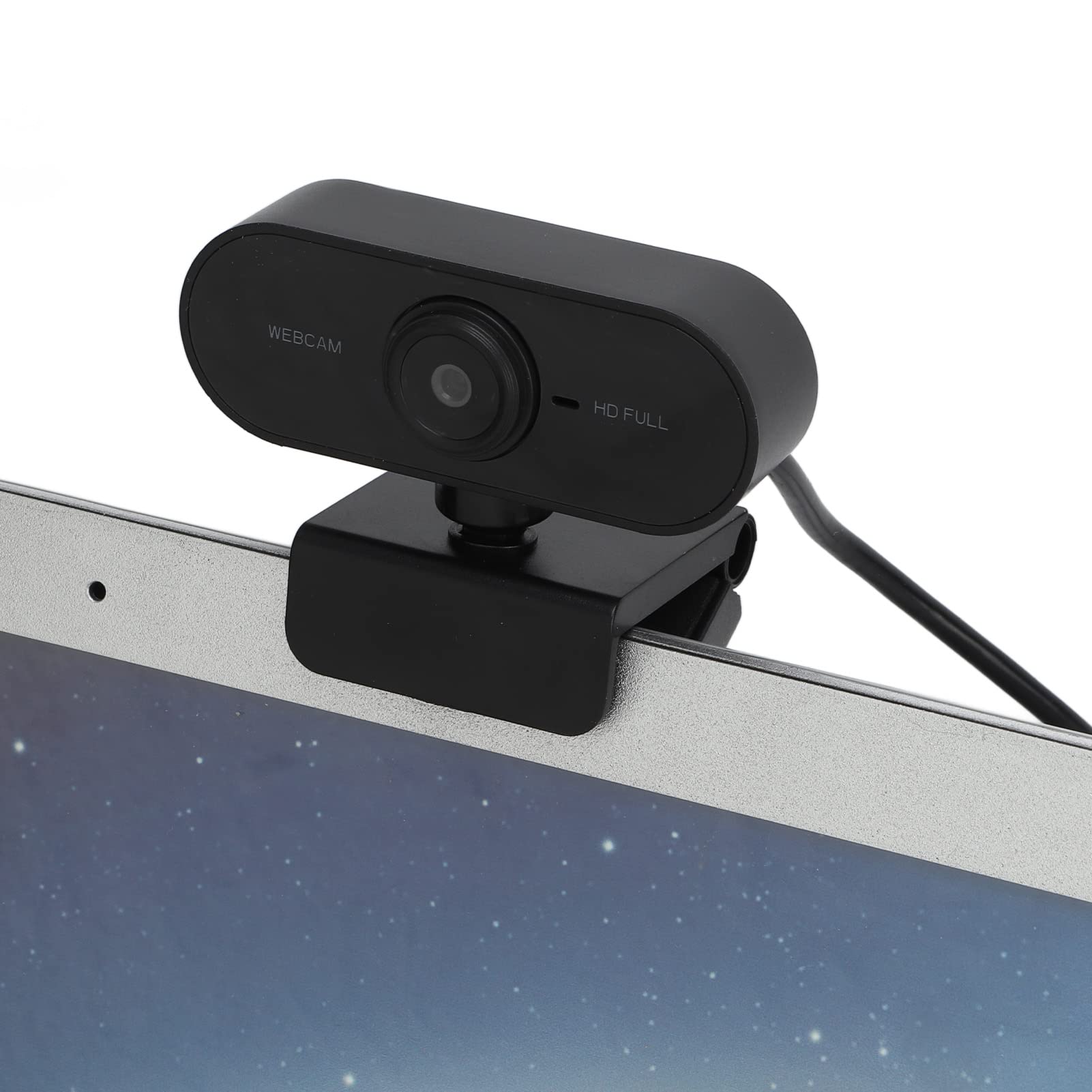 VBESTLIFE Videocamera Web 1080P, Webcam HD con Microfono, Videocamera per Computer USB Plug And Play Videocamera Live di Classe Online per Conferenze e Videochiamate