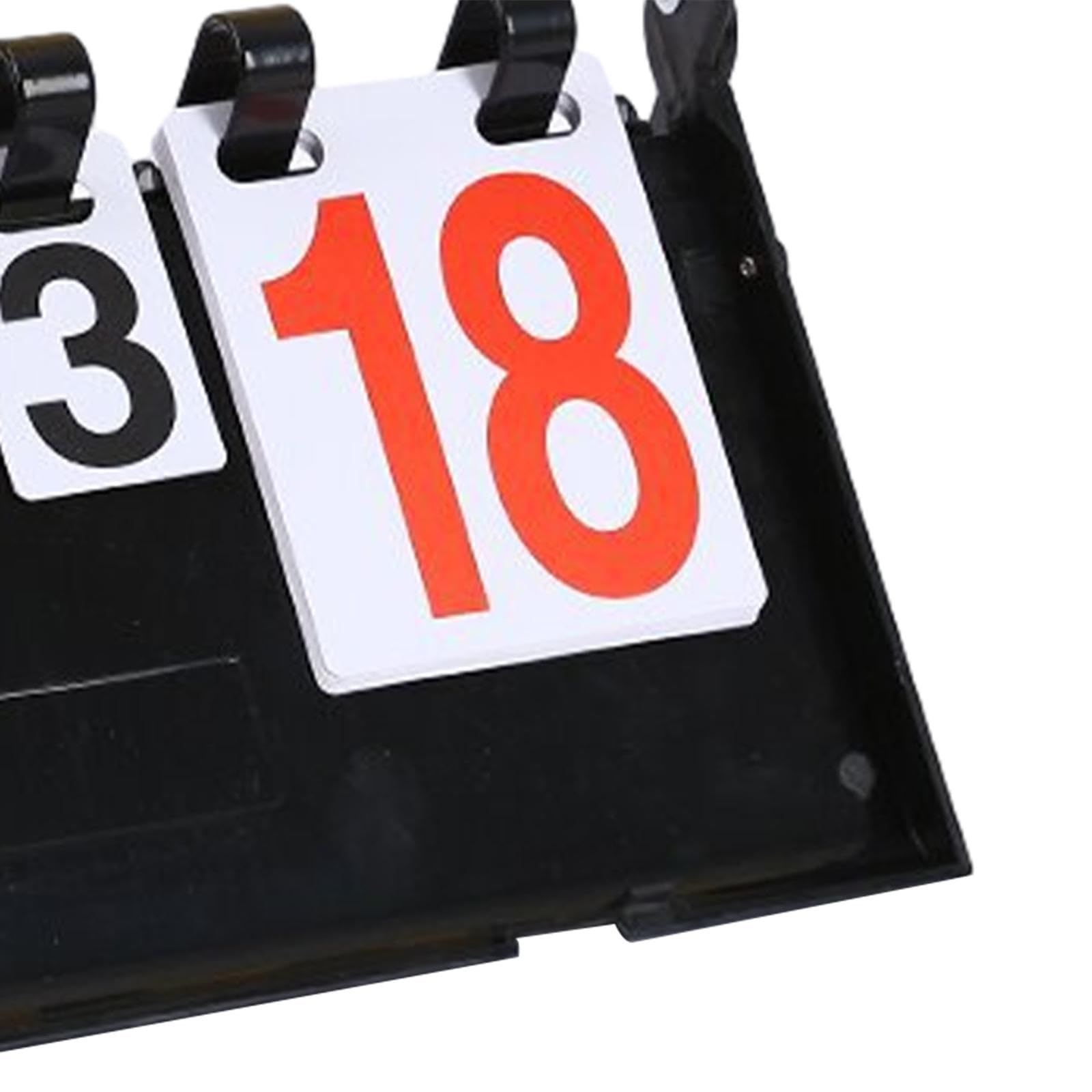 Milageto Sport Scoreboard Sport Punktetafel Zähler Flip Score Board PVC Material mit Großen Zahlen für Basketball Tennis Volleyball Indoor Outdoor
