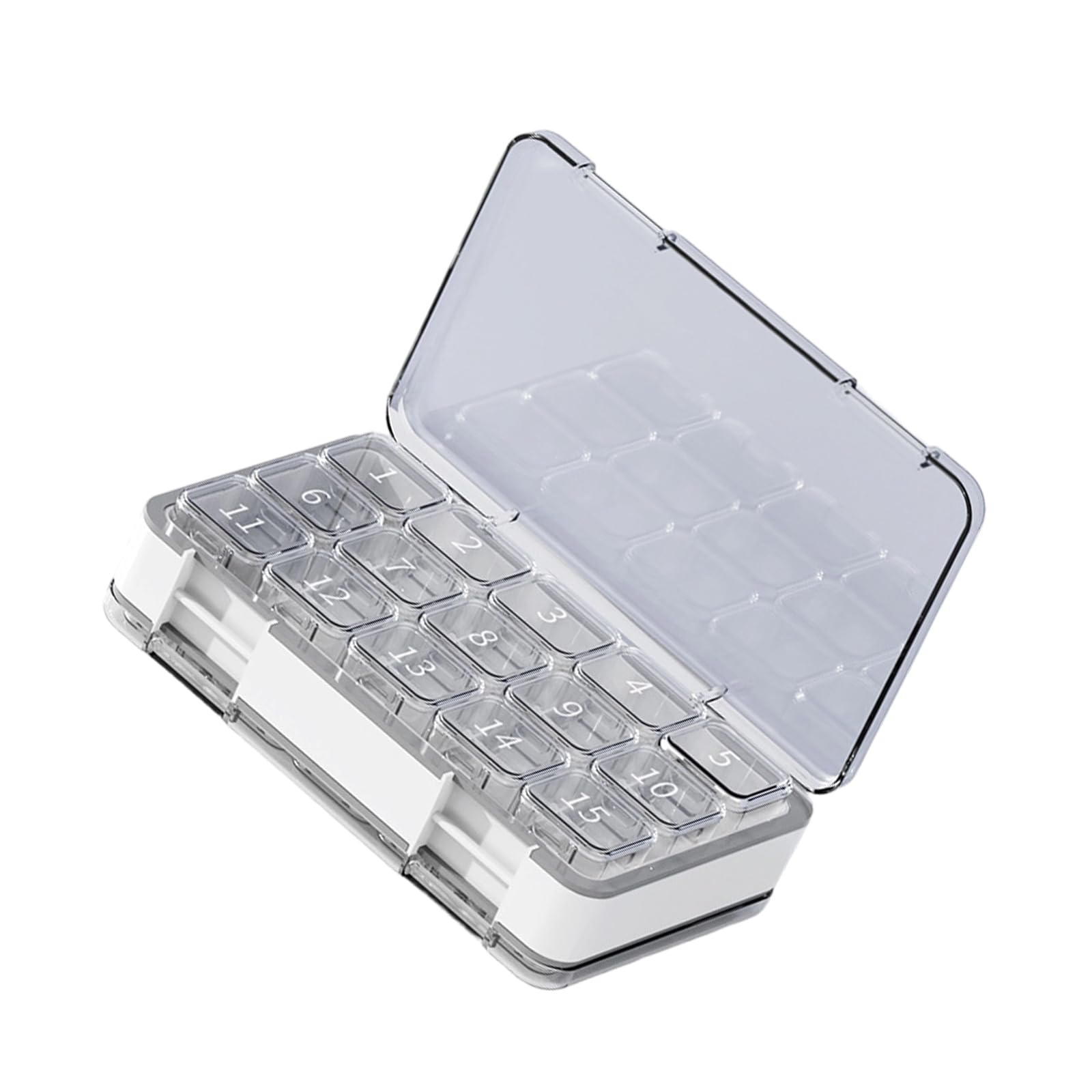 HDOYTXXM Layer 30 Day Pills Organizers with Separate Compartments for Easy Medication Management and Travel Convenience Travel Medicine Organizers