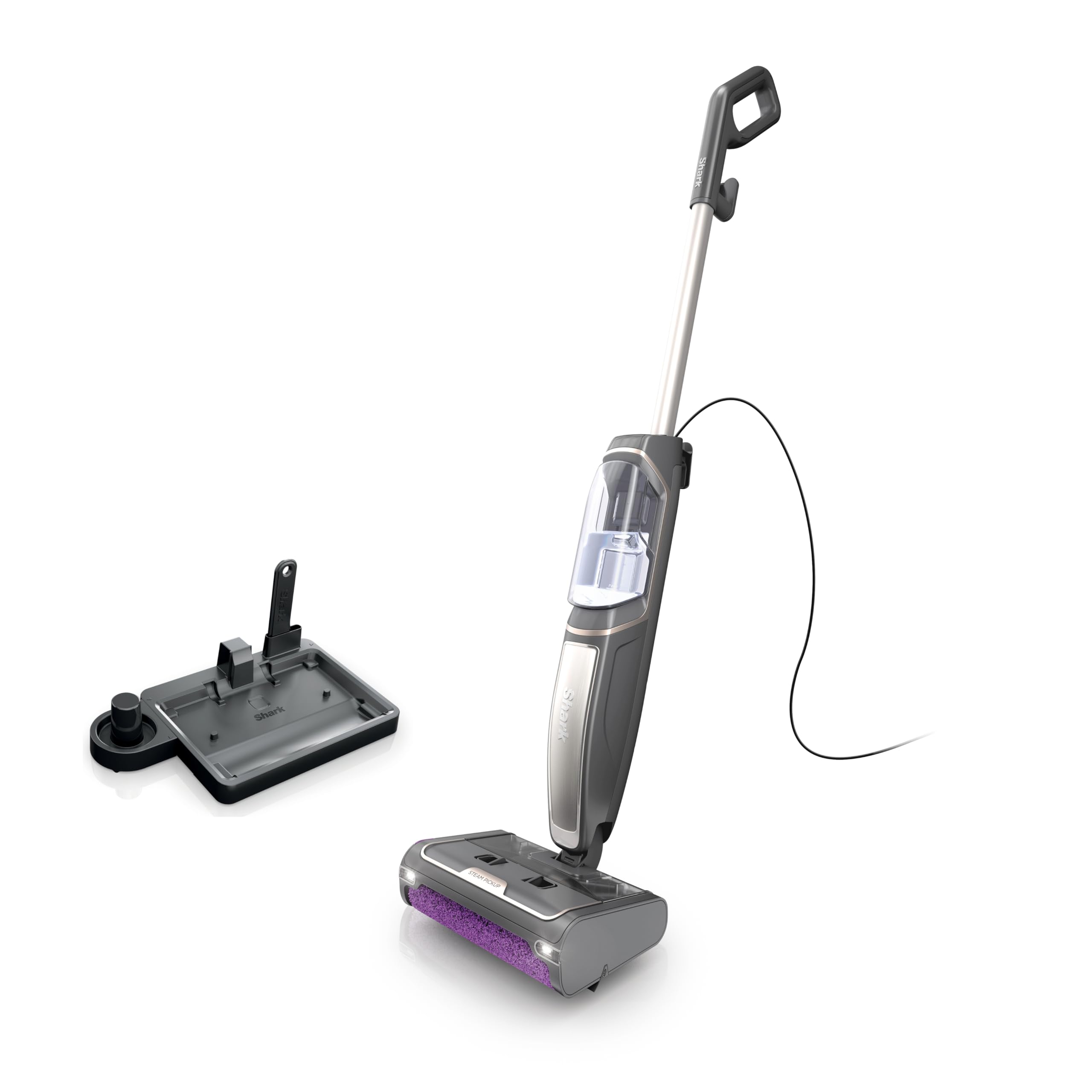 Shark Steam Pickup Lightweight 3-in-1 Steam Mop Cleaner Picks Up Debris, Deep Scrubs & Steam Sanitizes - All At Once for Home with Sealed Hard Floors like Hardwood, Tile & Laminate, SD201Shark Steam Pickup Lightweight 3-in-1 Steam…
