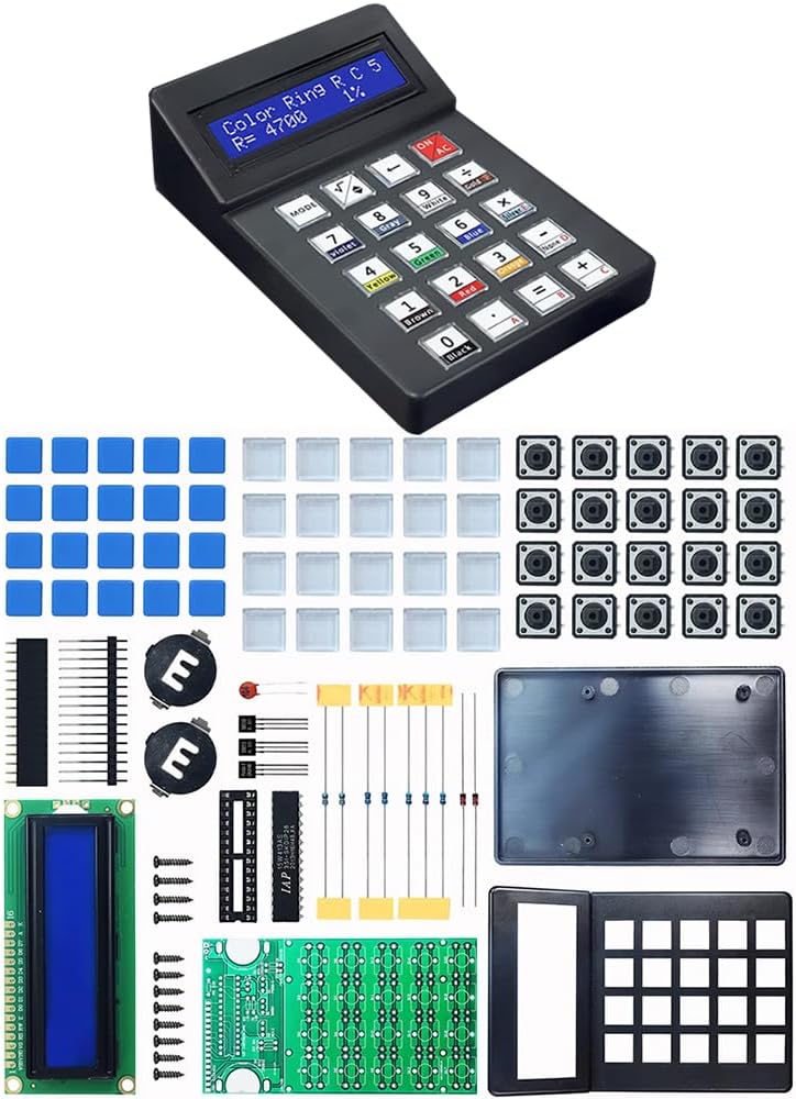 Gikfun 7-Bit LCD1602 Display Desktop Calculator DIY Hobbyist Electronics Project Kit Suitable for Home/Work/Student EK1995