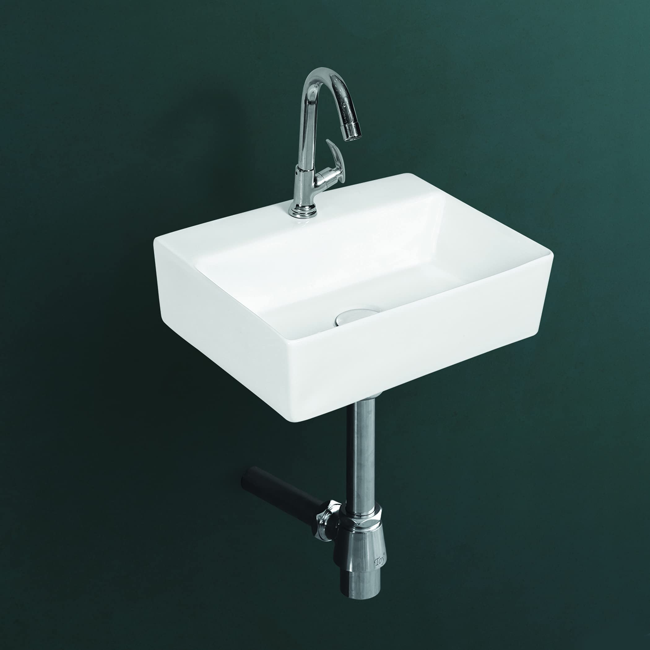 Kemjo Wall Mounted Wash Basin for Bathroom | Wall Hung Wash Basin/Sink (16.92 x 13.18 x 5.11 Inch, WT-Cubic) (B09H6WH532) Amazon Price History, Amazon Price Tracker
