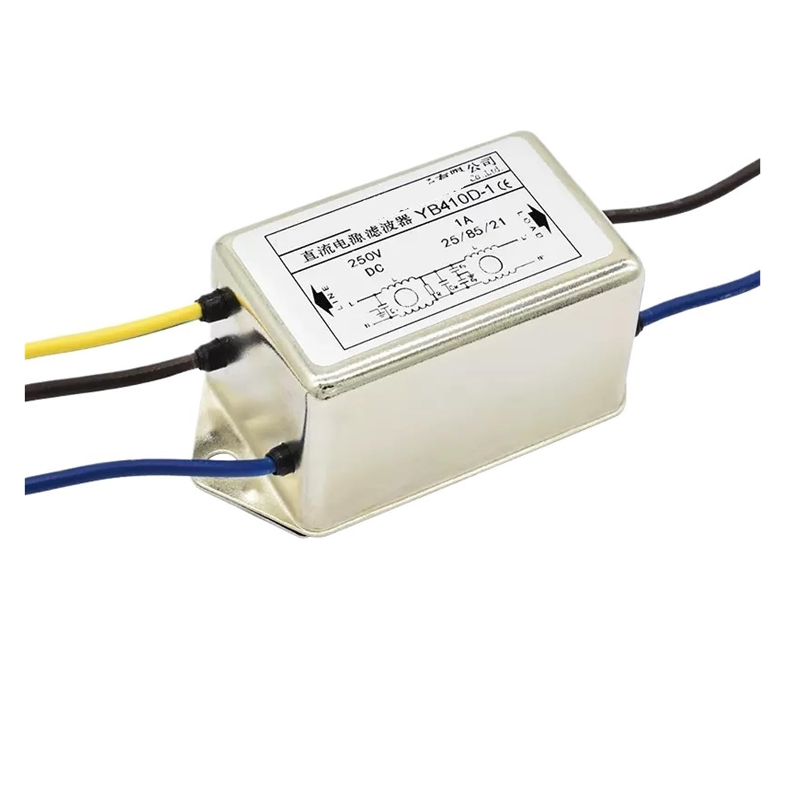Filtre d'alimentation CC double section YB410D-1A pour tension 12V à 220V