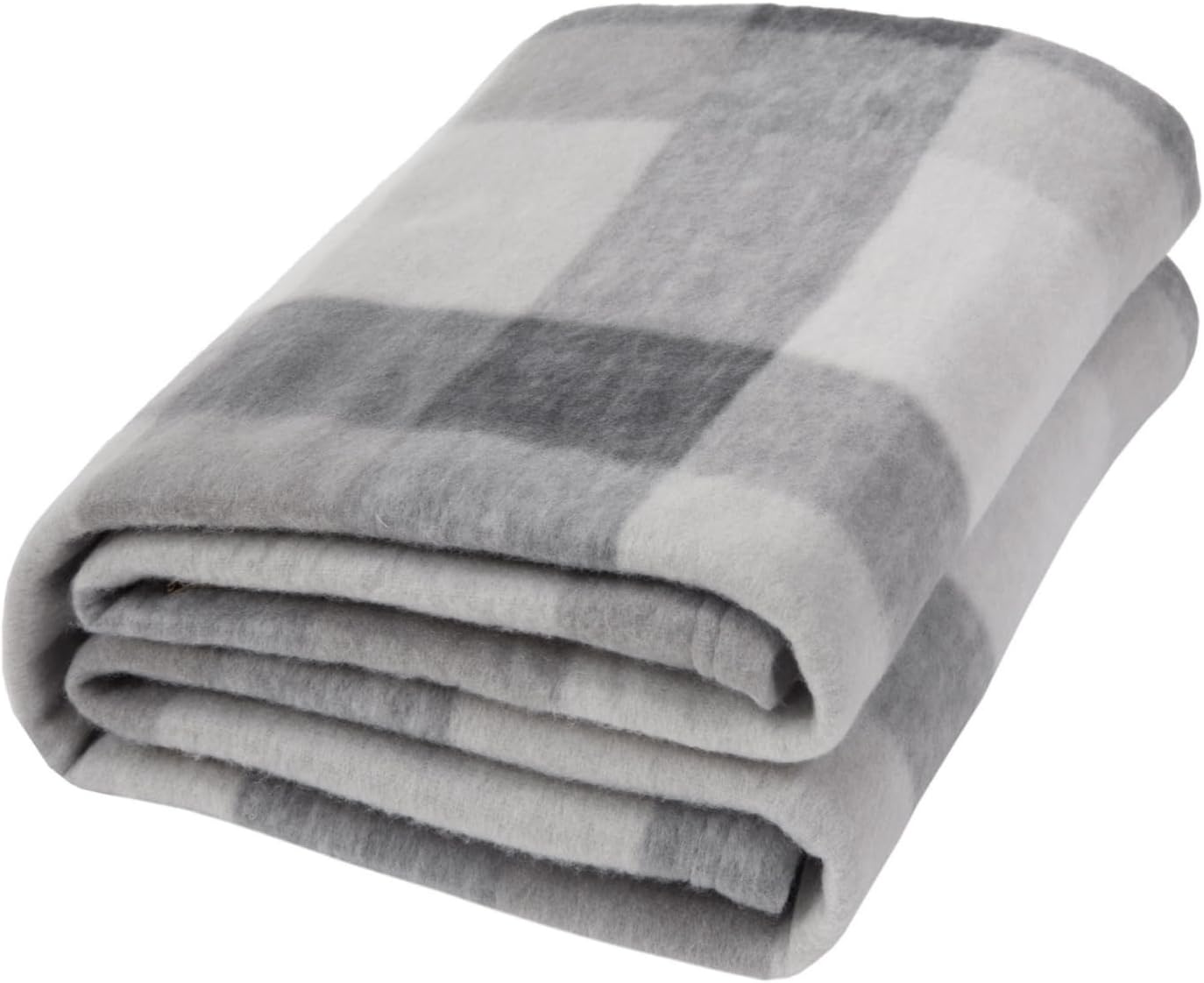 Check Tartan Fleece Blanket Throw Super Soft Lightweight Cosy Sofa Bed Picnic, Garden, Travel, Couch, Sofa - Warm Buffalo Grey Plaid Throw Blanket Gift 50" x 60"