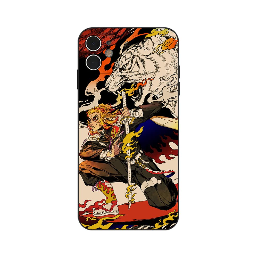 Amazon.co.jp: 鬼滅の刃 煉獄 杏寿郎 スマホケース アイフォンケース