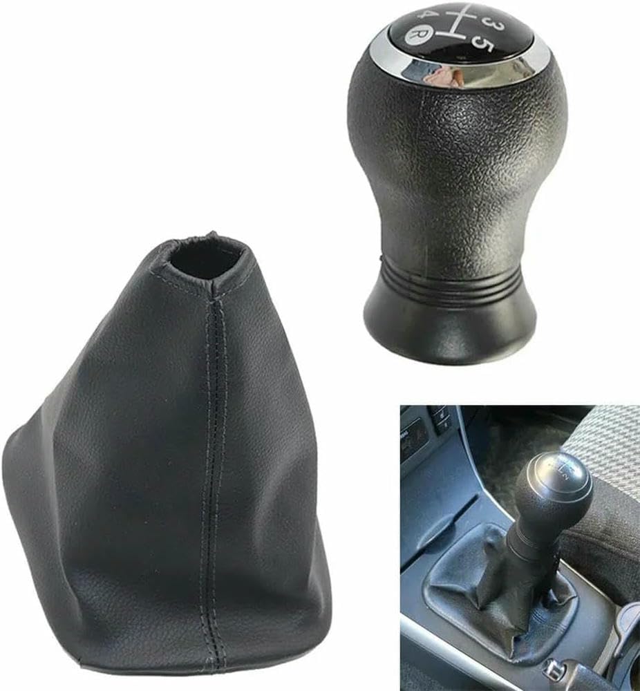 GZNBB Car Manual Gear Shift Knob Boot Cover Gaiter Lever Shifter Handle Stick, for Toyota Corolla 2007-2013