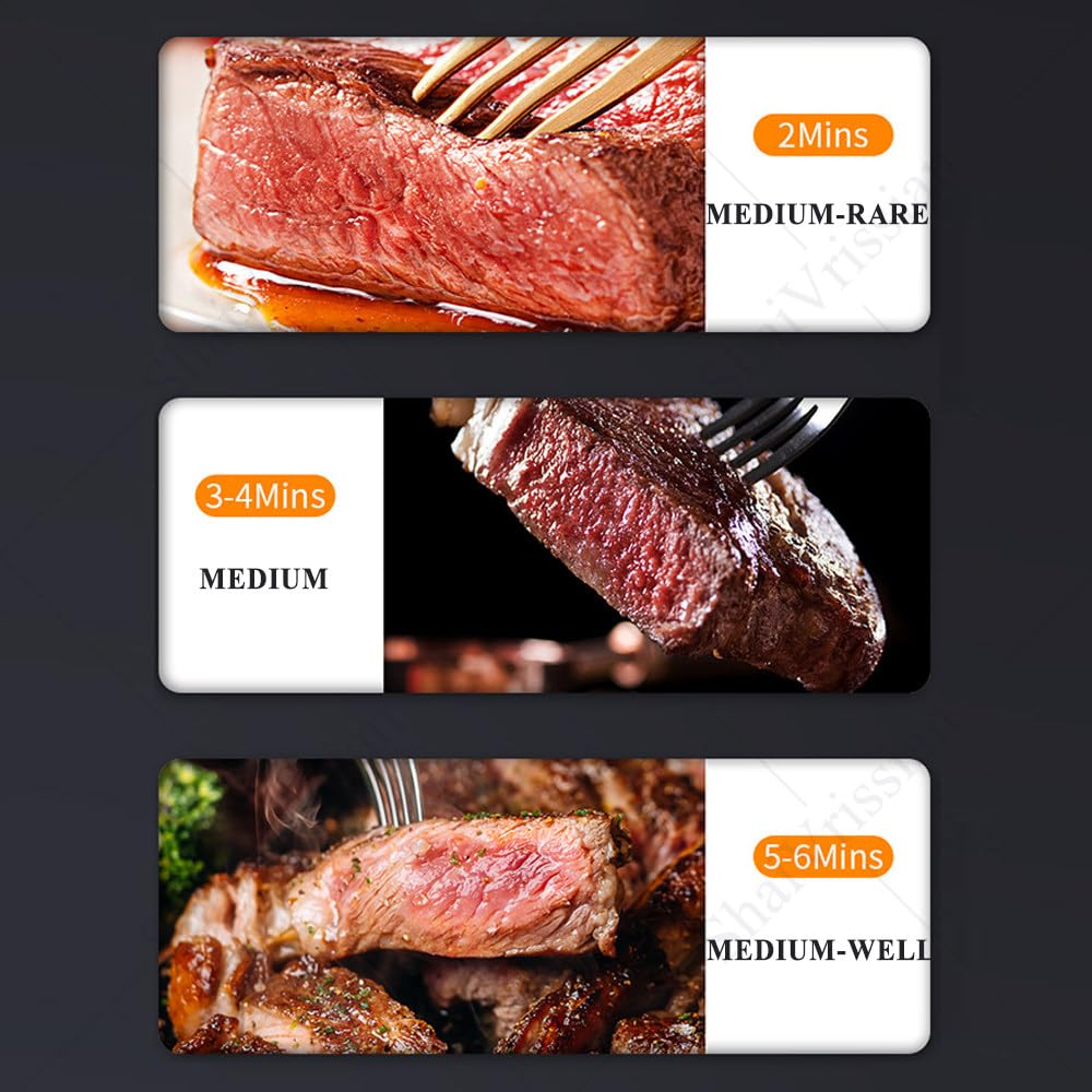 Asador Comercial con Precalentamiento Rápido 1700/3400 W 02 | 800℃,Acero Inoxidable,Calor Uniforme,Temporizador Ajustable,Para Restaurantes,Puestos De Comida,Pizza,Carne,Pescado