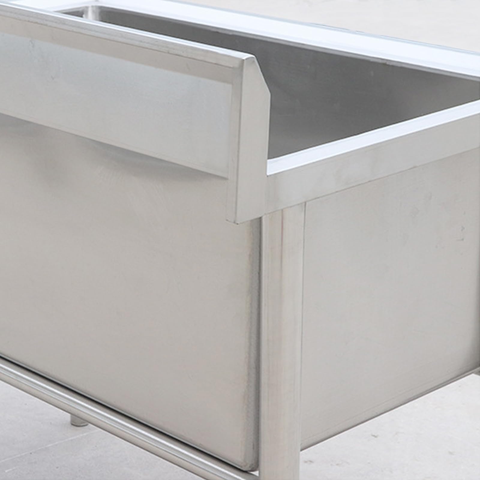 Vasca per toelettatura Cani, Stazione Professionale per Il Bagno dei Cani in Acciaio Inossidabile, Stazione per Il Lavaggio dei Cani, lavandino con Doccia,31in/80cm