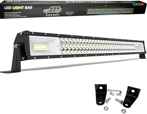 Barra de luz LED de 32 pulgadas, impermeable, luz de trabajo todoterreno, luz de inundación para Jeep Wrangler, 4Runner, camión, ATV, UTV, carrito
