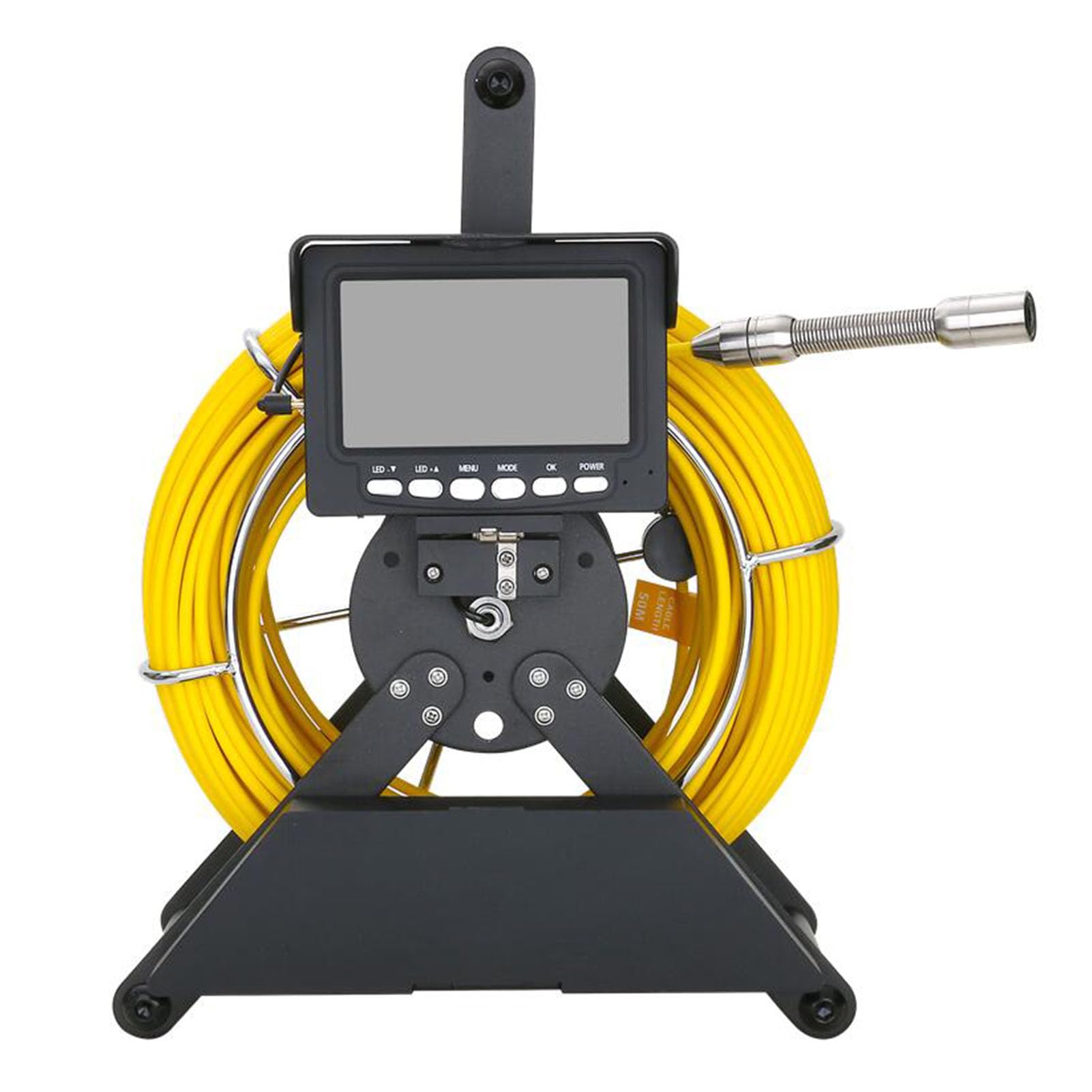 YNIYUJKL Sewer Pipe Inspection Camera, 20M 4500Ma Ip68 1000Tvl Drain 17Mm Sewer Pipeline Industrial Endoscope With 4.3 Monitor,Gift
