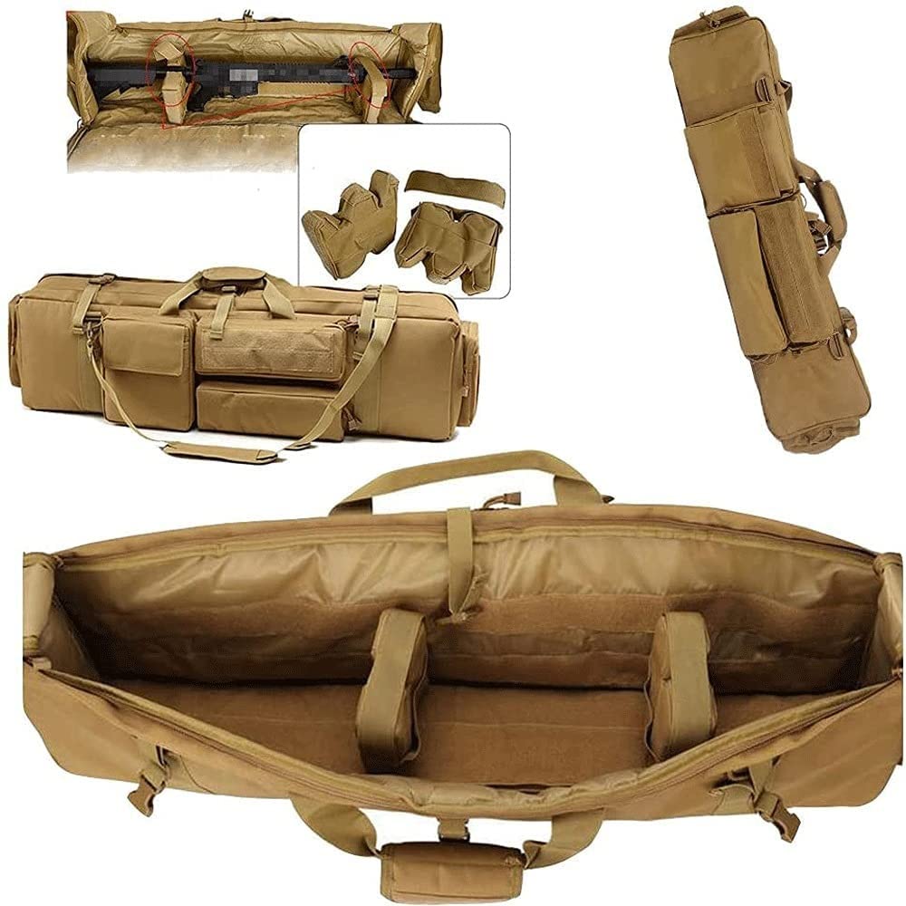 Fucili Custodia per Fucile Borsa Tattica per Fucile, Doppia Custodia per Fucile Lungo, Zaino Tattico per Fucile/D